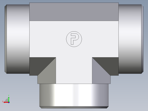 卡套式工业通用硬管接头EO_Union_tee_T35LCFX后视缩略图