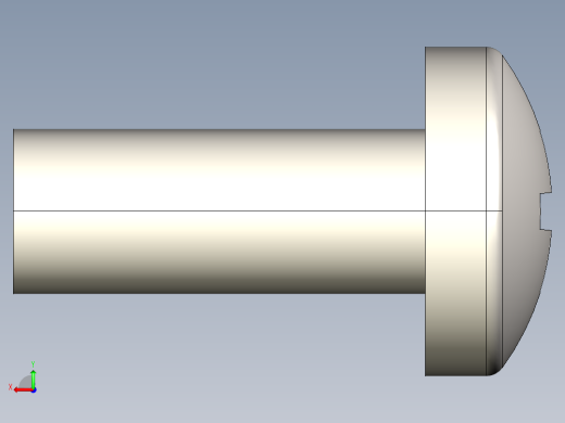 螺丝 M4 十字盘头-M4x10 Screw head.STEP后视缩略图