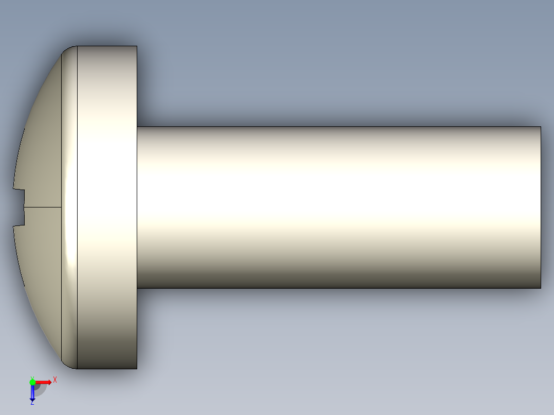 螺丝 M4 十字盘头-M4x10 Screw head.STEP俯视图