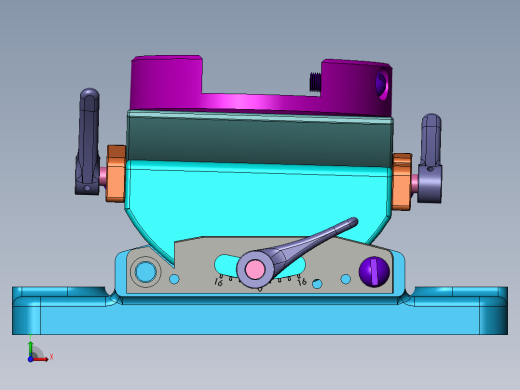 万向夹具三维SW模型==27692==25前视缩略图
