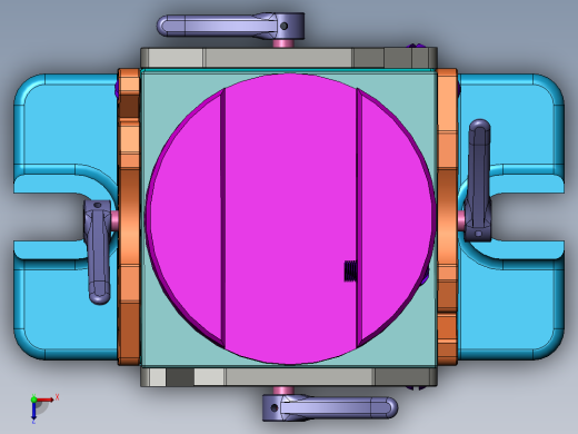 万向夹具三维SW模型==27692==25俯视缩略图