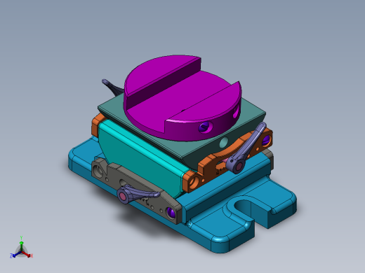 万向夹具三维SW模型==27692==25正等轴测缩略图