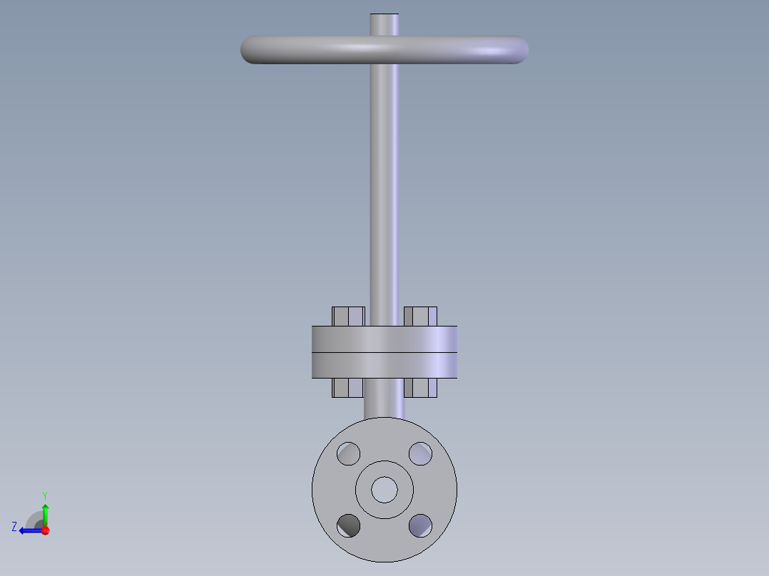 globe valve (asme b16.34) fl -150-2500右视图