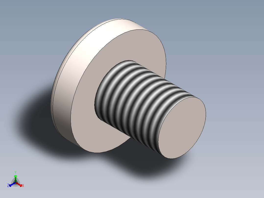 螺丝 M6 十字盘头-M6x8 Screw head.SLDPRT