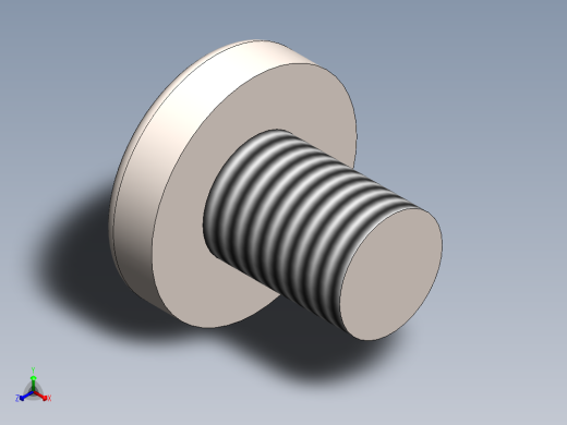 螺丝 M6 十字盘头-M6x8 Screw head.SLDPRT