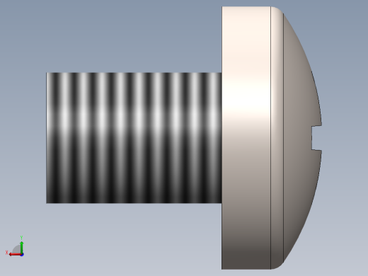 螺丝 M6 十字盘头-M6x8 Screw head.SLDPRT后视缩略图