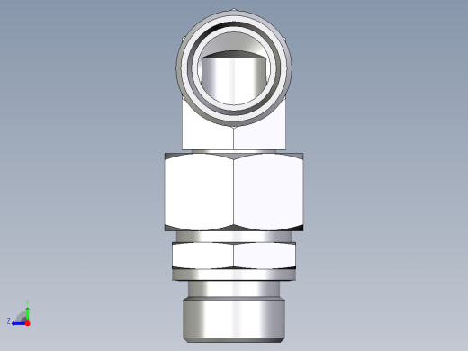 卡套式工业通用硬管接头EO_Assembled_adjustable_standpipe_elbow_EVW22LROMD71右视缩略图