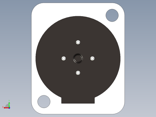 XLR连接器3极公，垂直PCB安装后视缩略图