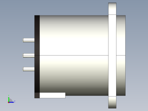 XLR连接器3极公，垂直PCB安装左视缩略图