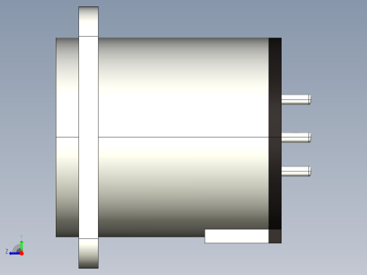 XLR连接器3极公，垂直PCB安装右视缩略图