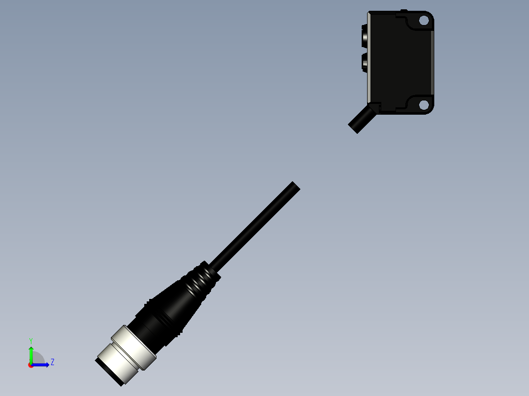 基恩士PZ-G42EN_G42EP_kc图纸模型左视图