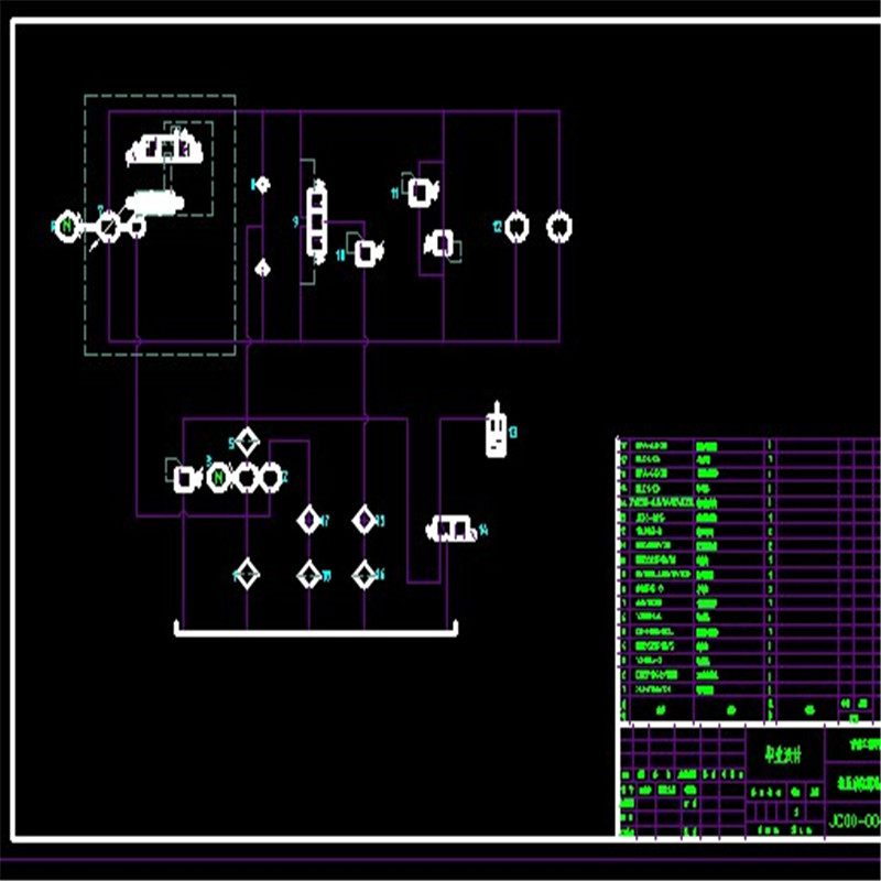 液压绞车液压系统CAD图纸（带说明书） 机械参考资料设计素材