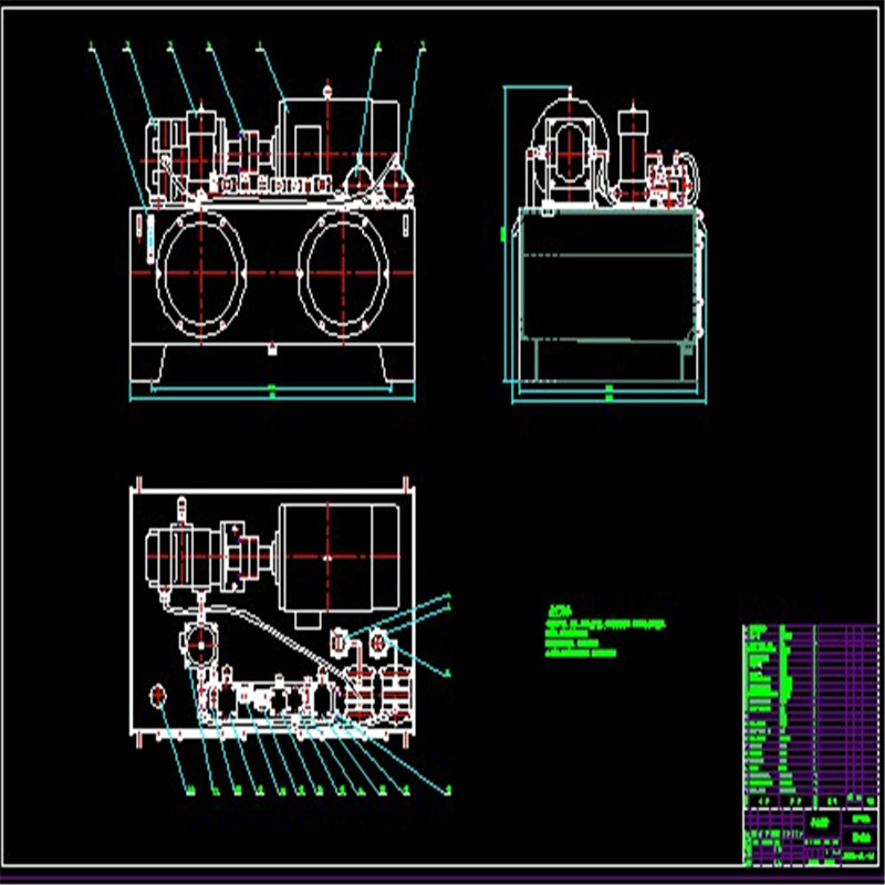液压绞车液压系统CAD图纸（带说明书） 机械参考资料设计素材
