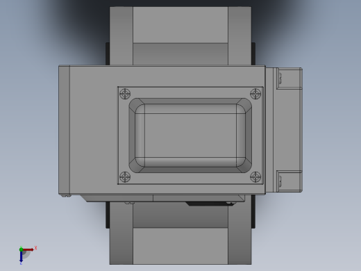 法兰式电动蝶阀-316 DN50-DN400俯视缩略图