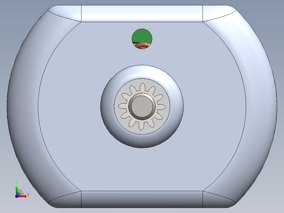 直流电机模型前视图