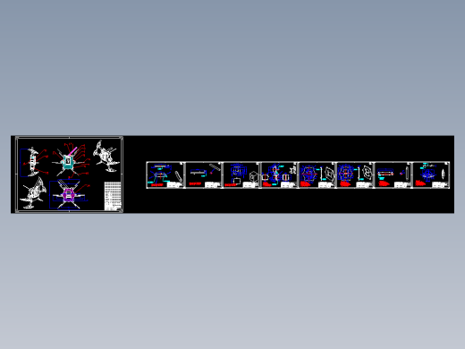 六足机器人CAD图纸