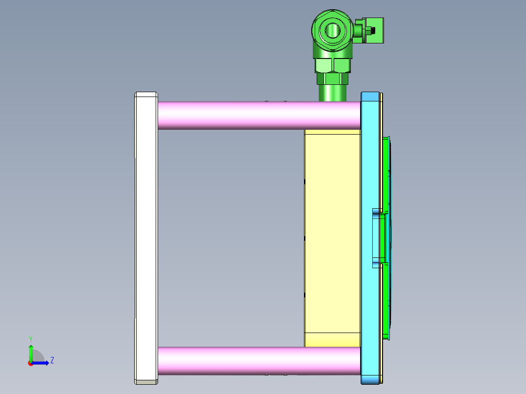az00-a-笔记本CNC工装夹具三维模型cnc4左视图