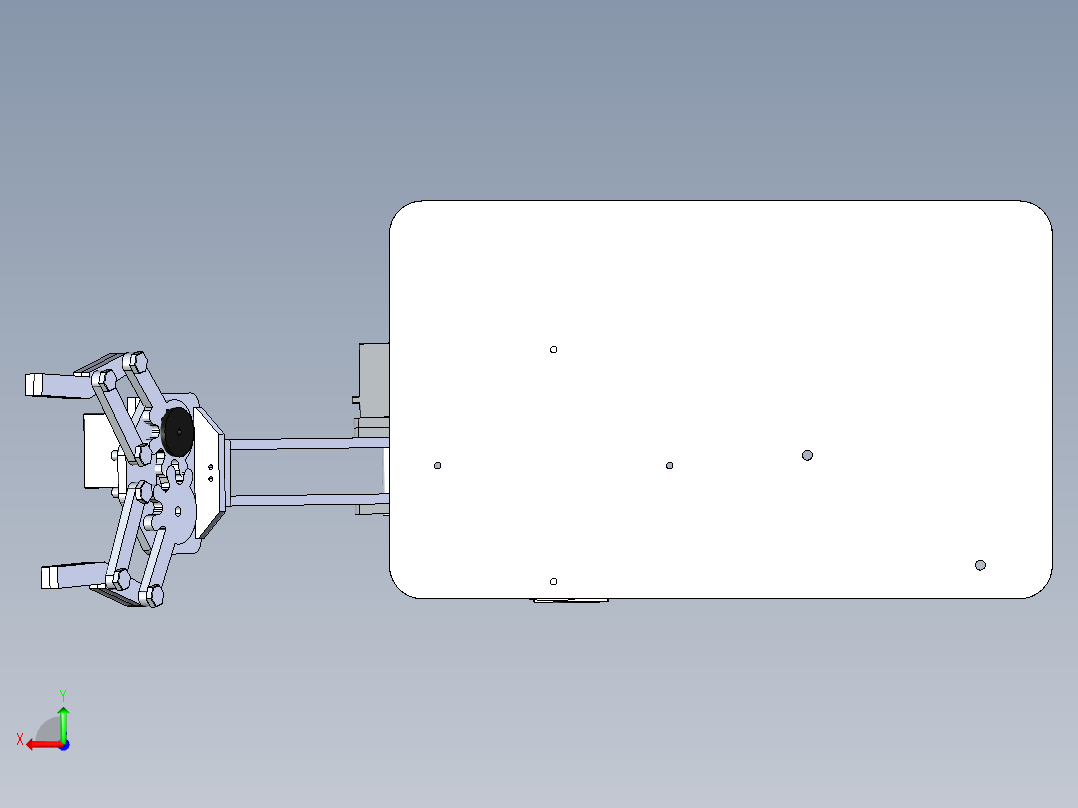4轴机械臂后视图