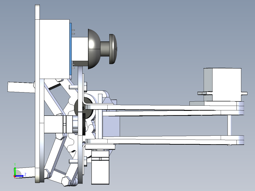 4轴机械臂左视图
