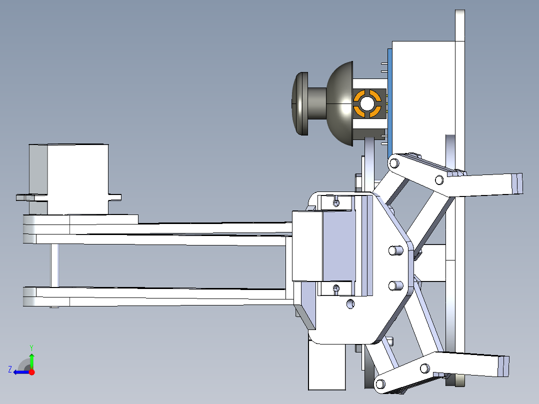 4轴机械臂右视图