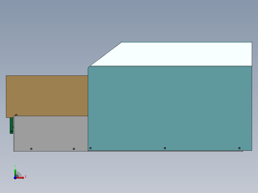同轴剥线sw14前视图