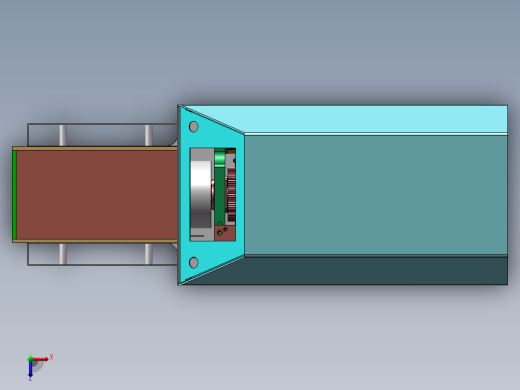 同轴剥线sw14俯视缩略图