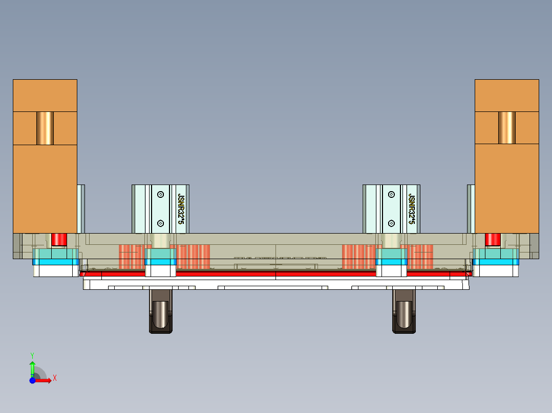 K1-A-笔记本CNC工装夹具三维模型CNC2-电磁铁前视图