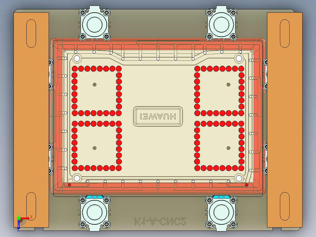 K1-A-笔记本CNC工装夹具三维模型CNC2-电磁铁俯视图
