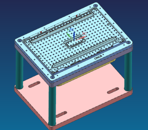 显示器背壳铣内腔治具模型缩略图