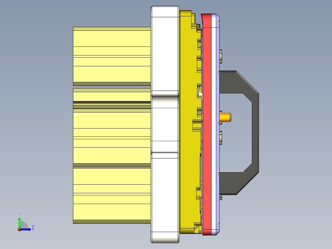 EDB41-C笔记本CNC工装夹具三维模型-CNC6-191113左视图