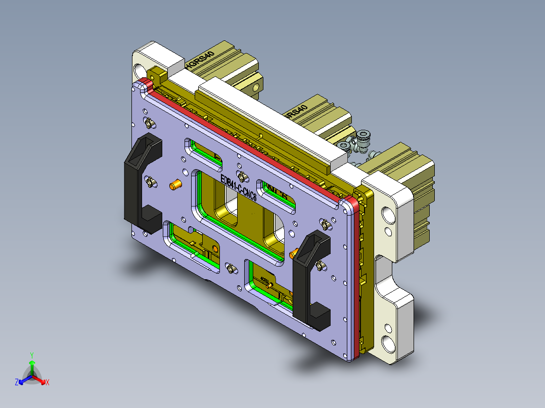 EDB41-C笔记本CNC工装夹具三维模型-CNC6-191113正等轴测图