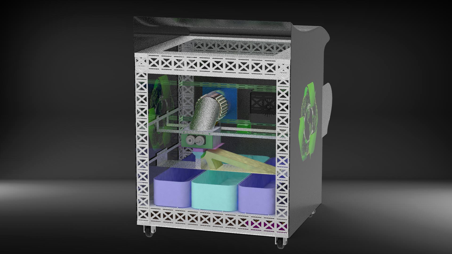 电控柜、垃圾回收站