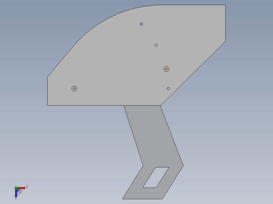 汽车尾翼(16)俯视图