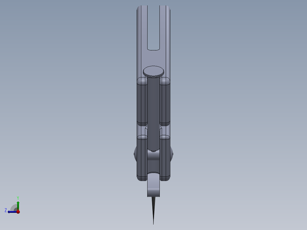 折叠刀、刀 (2)右视图
