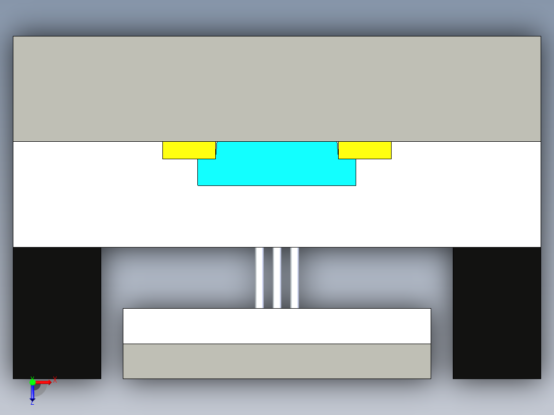 B3004537-PVC T型模具俯视图
