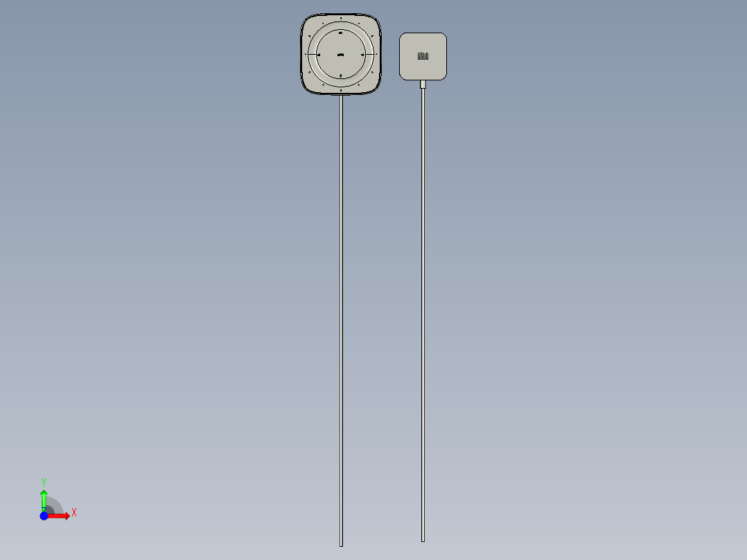 小爱同学小米AI音箱模型前视图