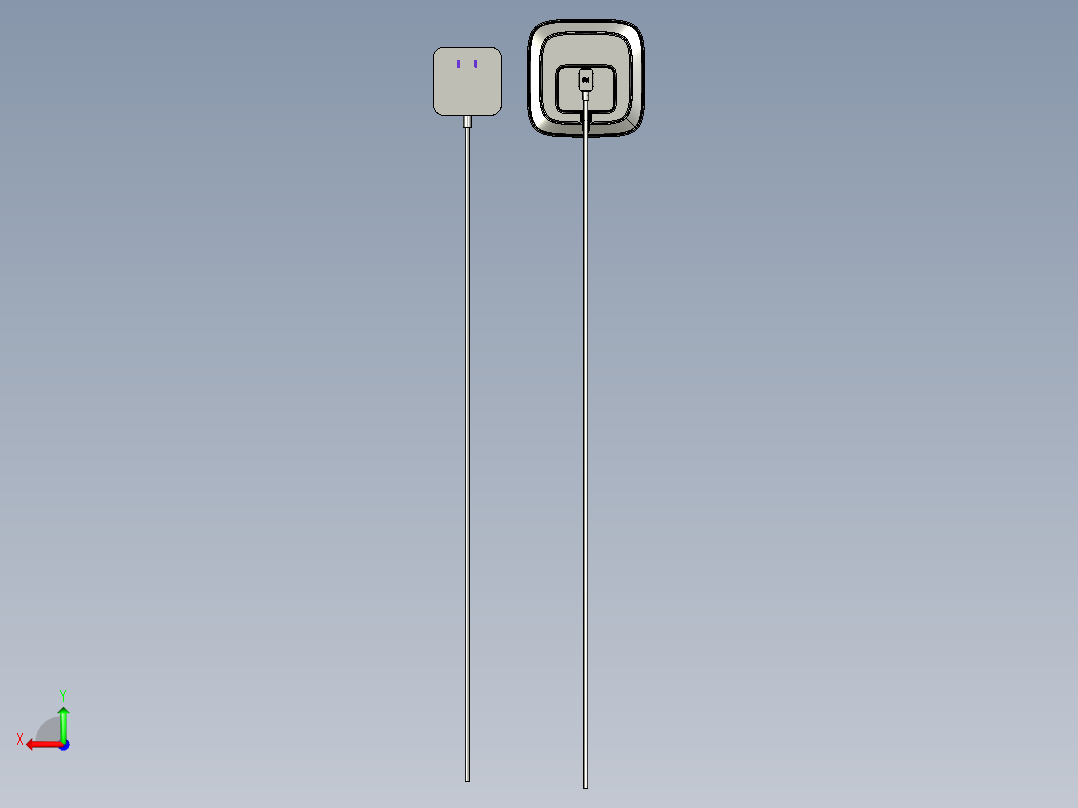 小爱同学小米AI音箱模型后视图