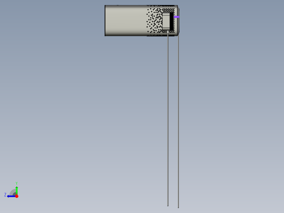 小爱同学小米AI音箱模型右视图