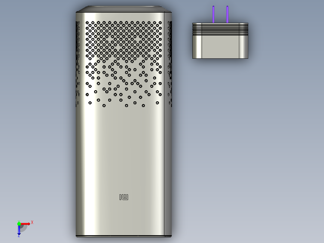 小爱同学小米AI音箱模型俯视图