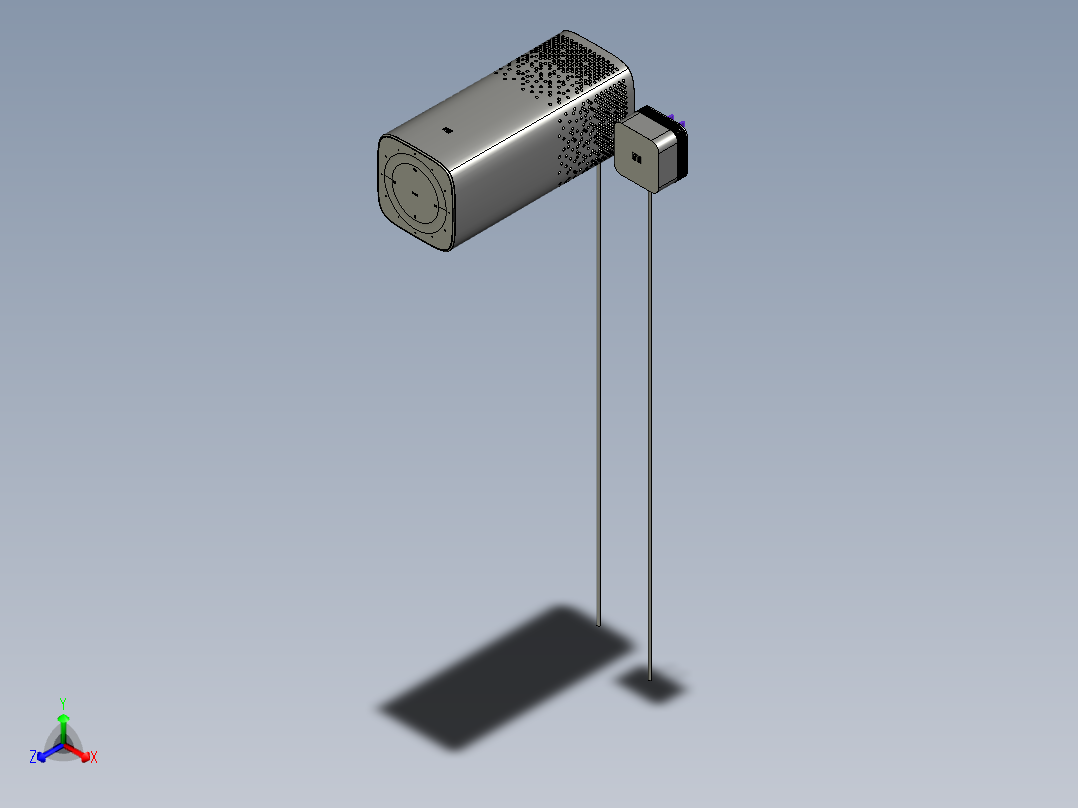 小爱同学小米AI音箱模型正等轴测图