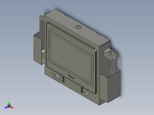 移动式触摸屏盒子装配-10寸