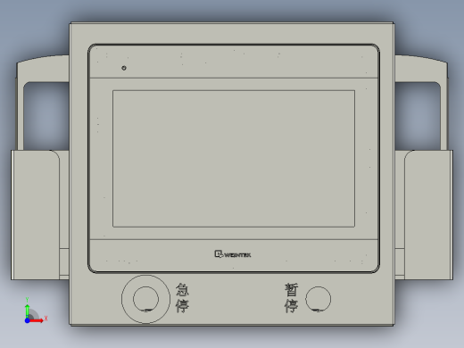 移动式触摸屏盒子装配-10寸前视缩略图