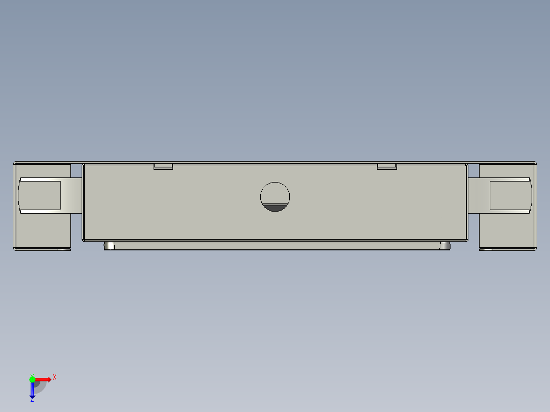移动式触摸屏盒子装配-10寸俯视图