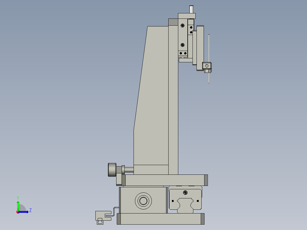 伺服送料滑台模组左视图