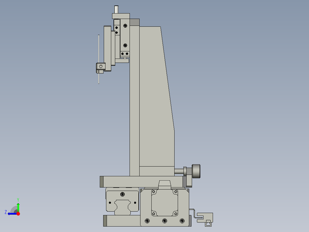 伺服送料滑台模组右视图