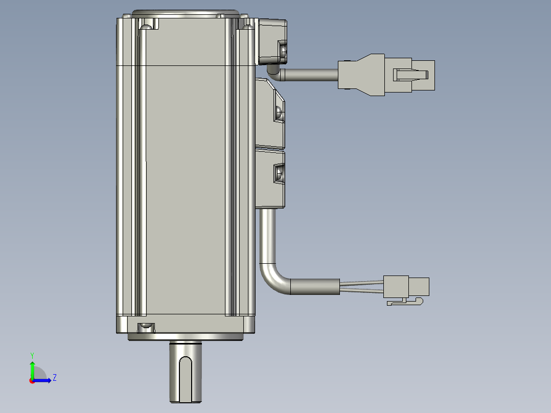 带刹车伺服400W-MSBR-1-左视图