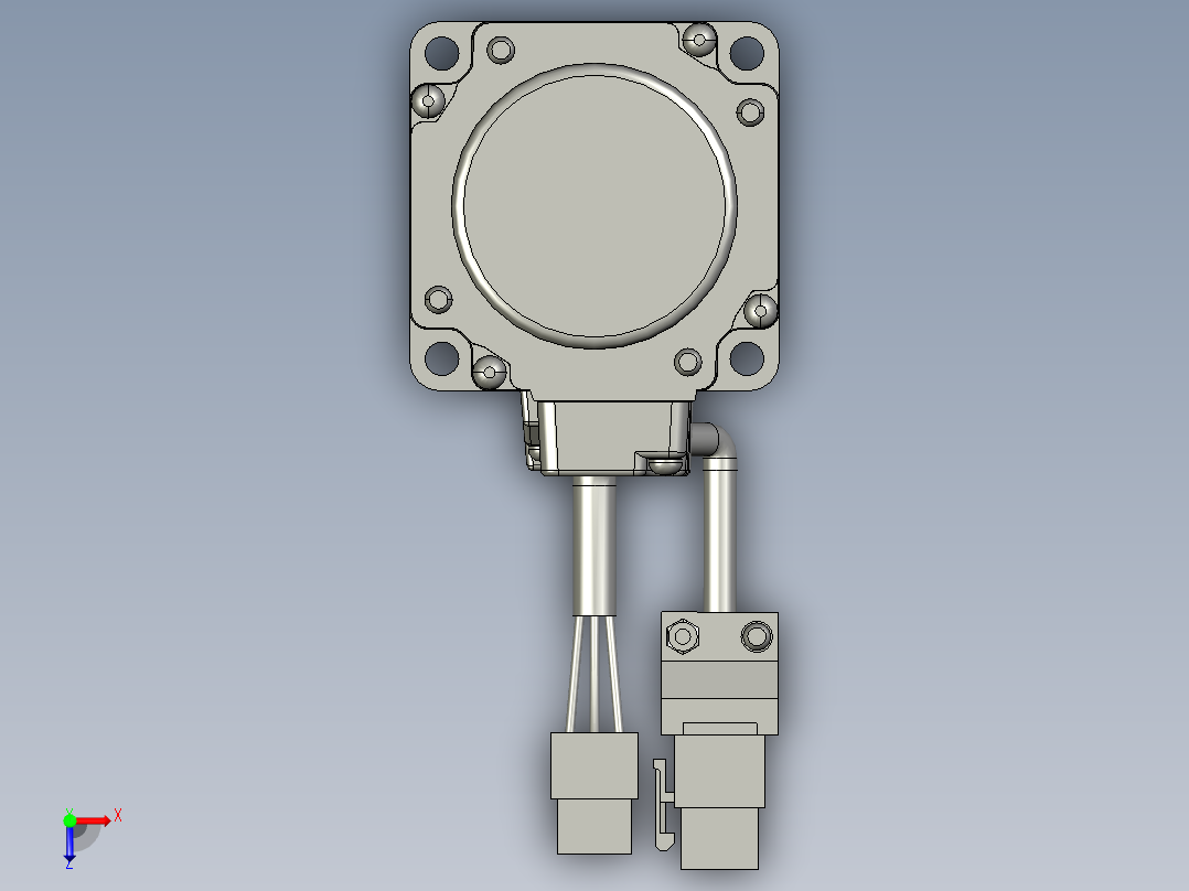 带刹车伺服400W-MSBR-1-俯视图