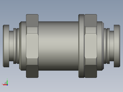 气管直通中间接头PM8(M16x1)后视缩略图