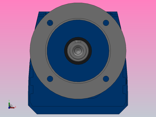 RFS27法兰轴伸式斜齿轮减速机RFS27-3.37-M1-Φ140前视缩略图