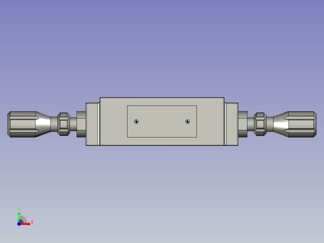 CQVPDLA-02-1叠加式单向节流阀DLA-02AB-a1前视图